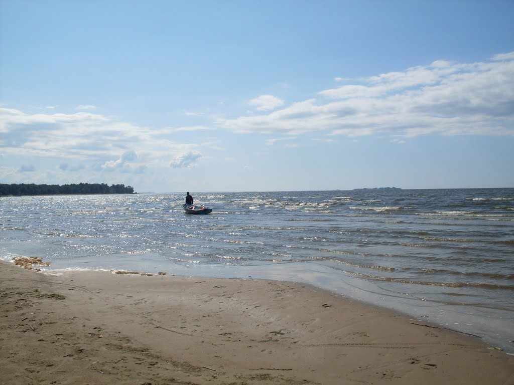Tide out.