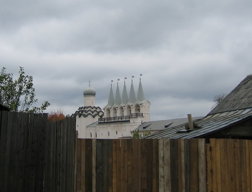 вид на Тихвинский Богородичный Успенский монастырь