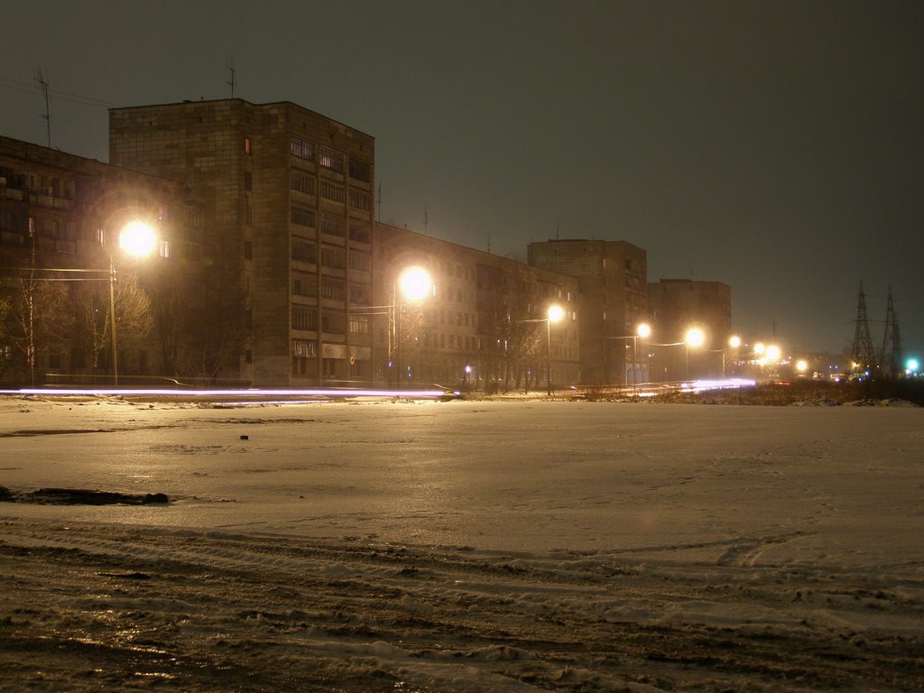 вид на 3 микрорайон со стороны жд моста