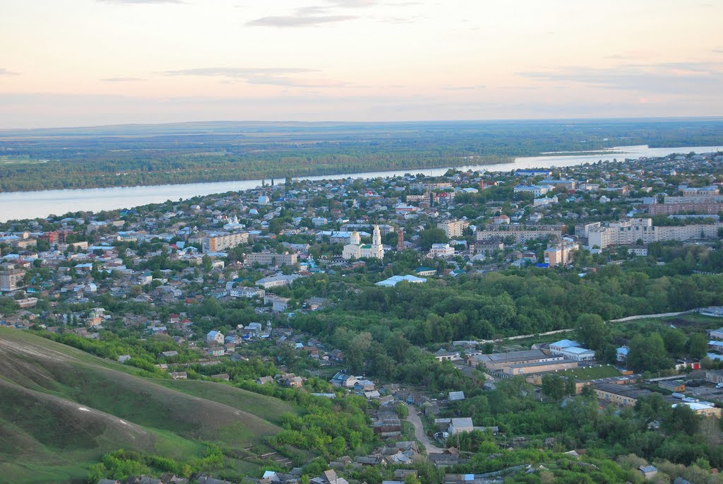 City Volsk birds-eye