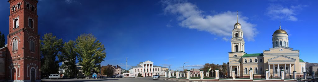 Панорама площади Свободы. Вольск, Саратовская область