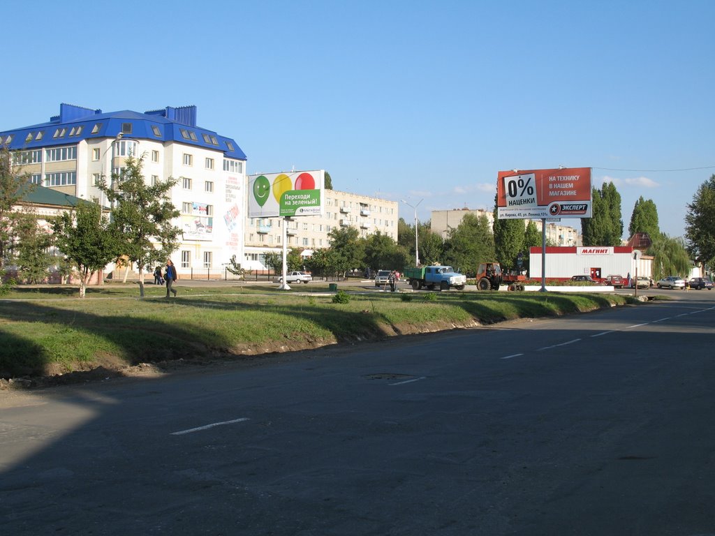Колцевая развязка на пр.Ленина