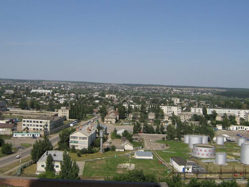 Вид на город со здания нового элеватора