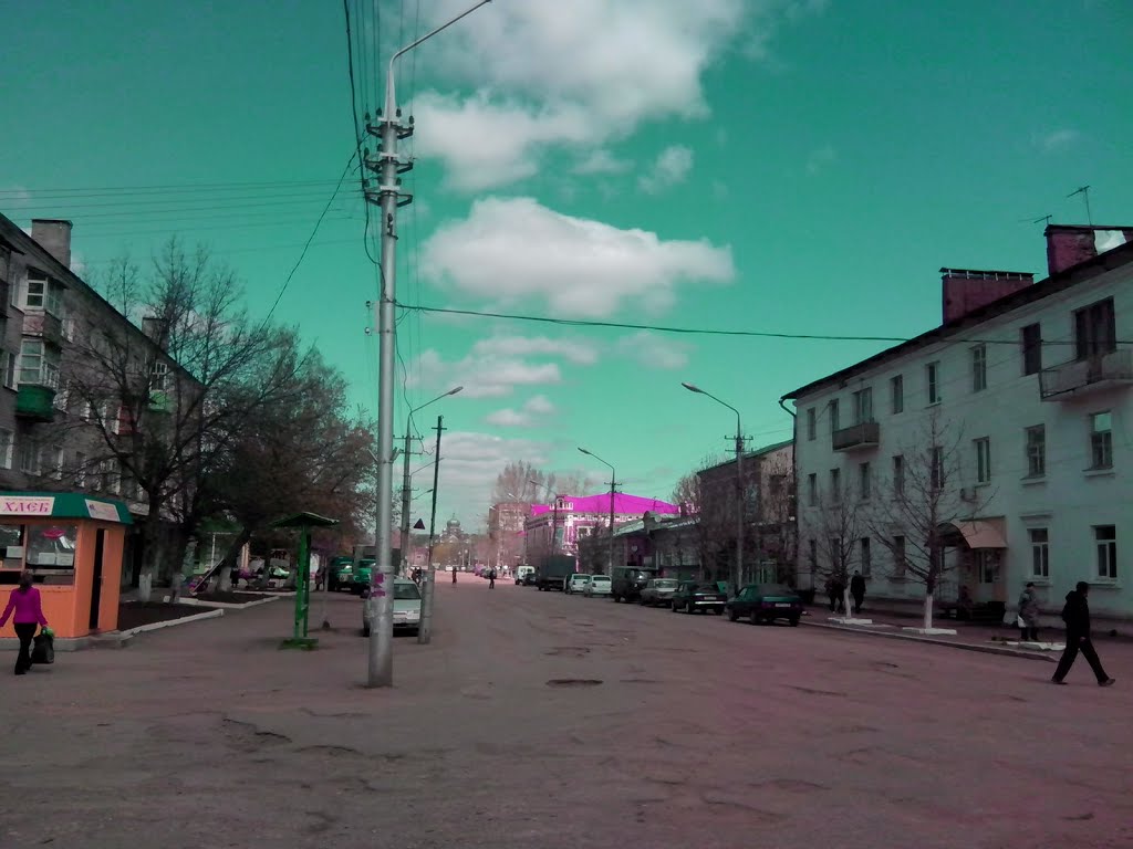 Петровск. Разбитый асфальт на пересечении улиц Московской и Ф.Энгельса