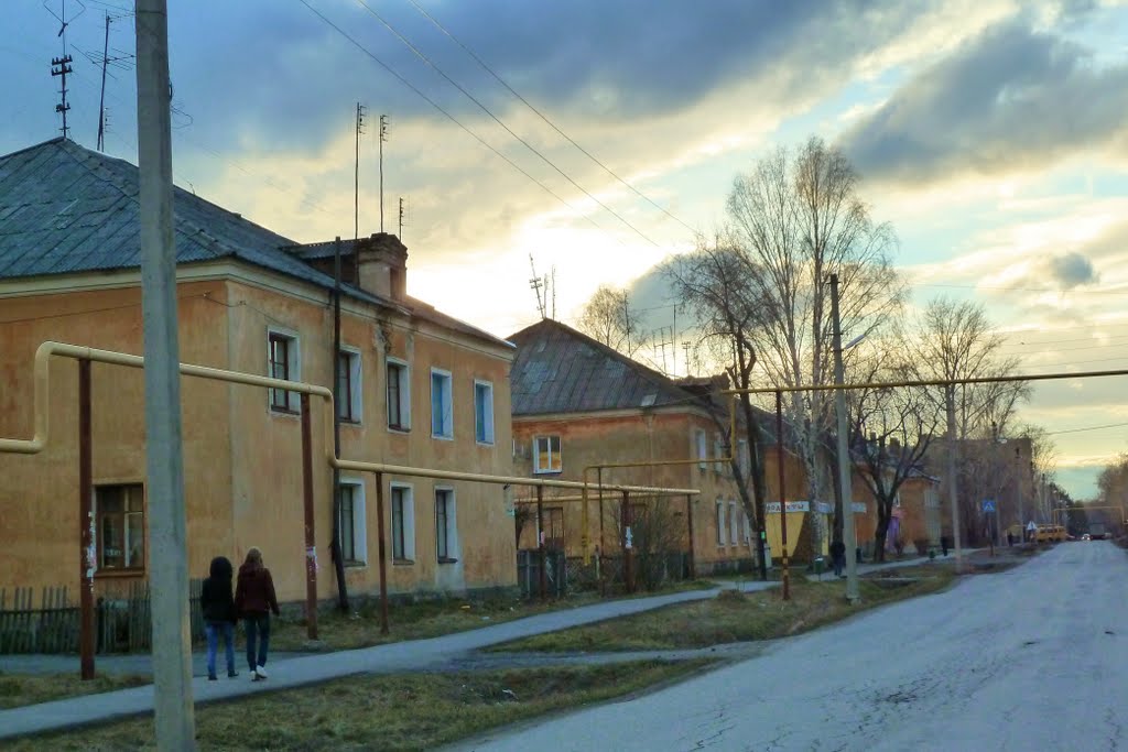 Буланаш. Улица Горького.
