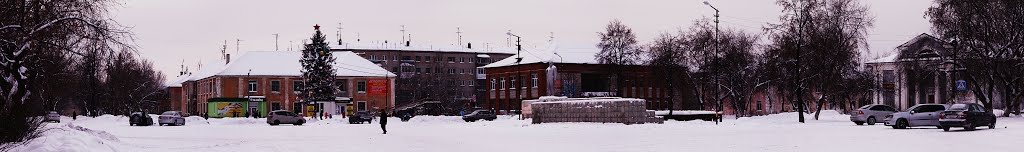 Центр поселка Буланаш Свердловской области