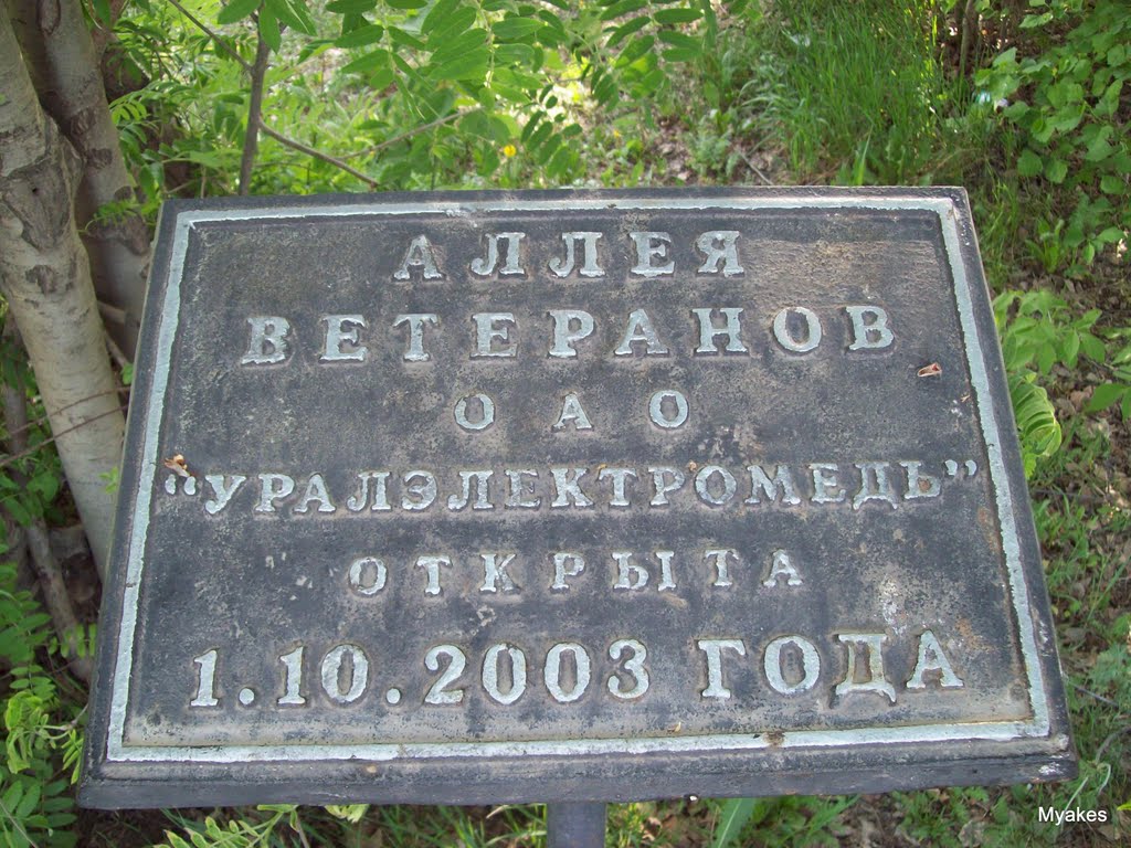 Аллея ветеранов