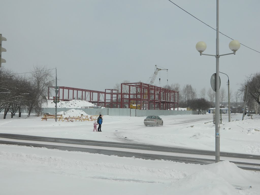 Стройка на месте старой автостанции