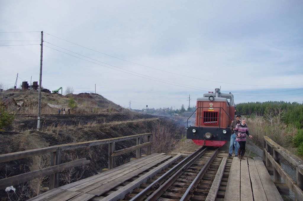 Туристический поезд на Алапаевской УЖД