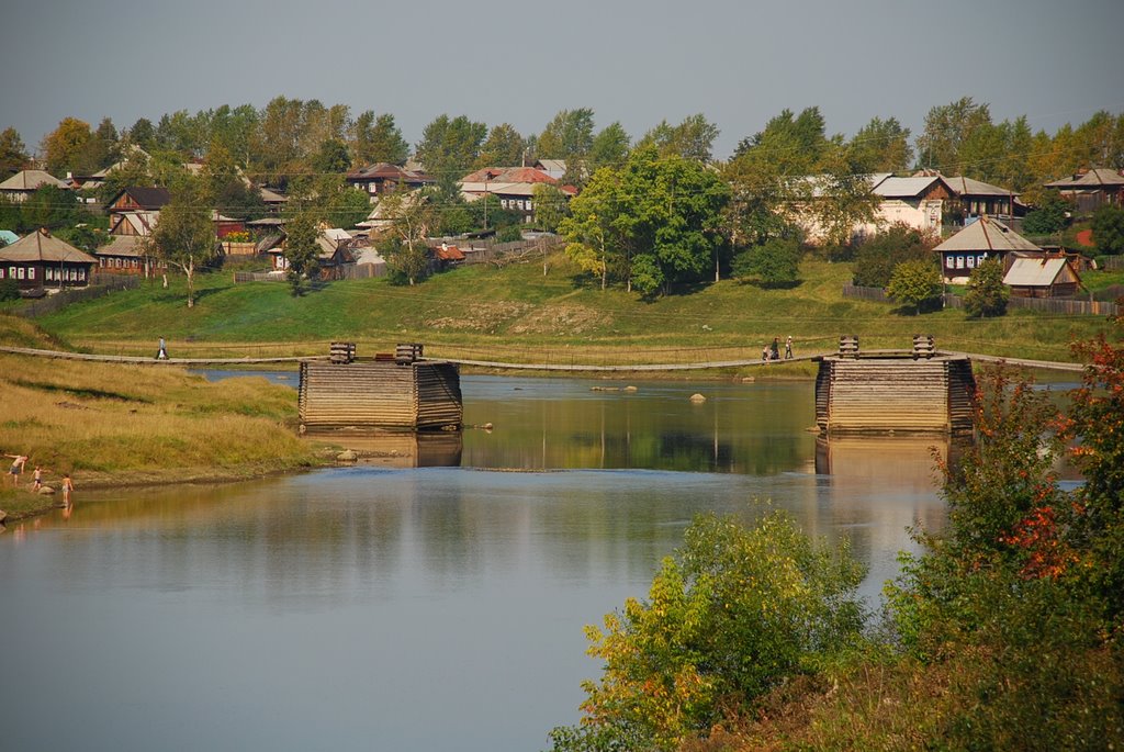 Werchoturje - bridge over river Tura