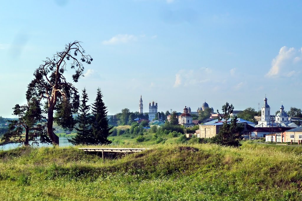Верхотурье. Вид на левый берег. Все храмы.