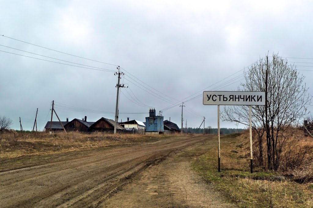 Устьянчики. На въезде.