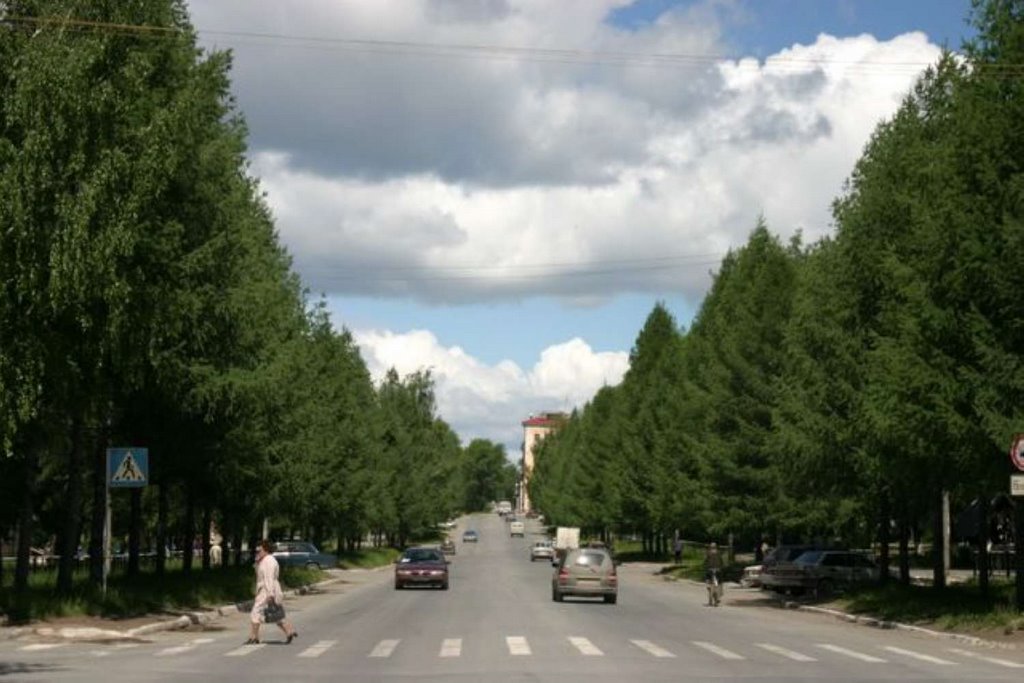 ул. Ленина в сторону часов