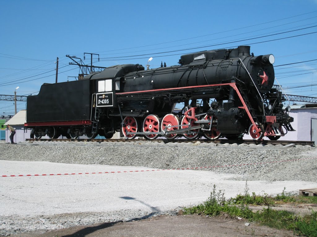 monument "steam locomotive"Паровоз памятник