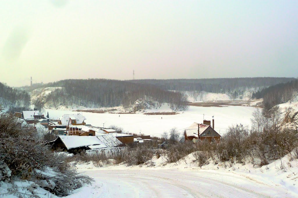 Каменск-Уральский. Крутой спуск к Исети.