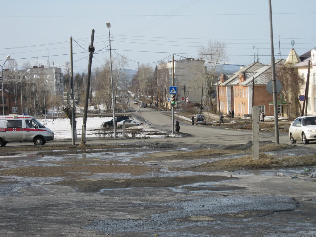 Карпинск перекрёсток Мира-Серова