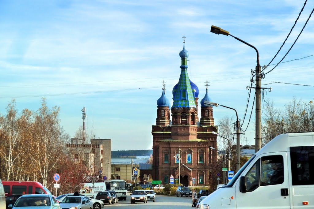 Красноуфимск. Вид на храм Александра Невского.