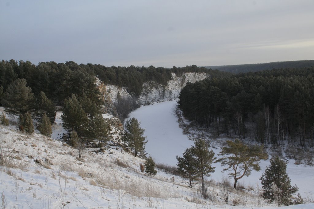 Vicinities of Rezh - a pine pine forest on fine rocks