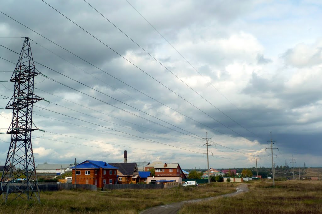 Реж-7 ветров. Дома на ЛЭП.