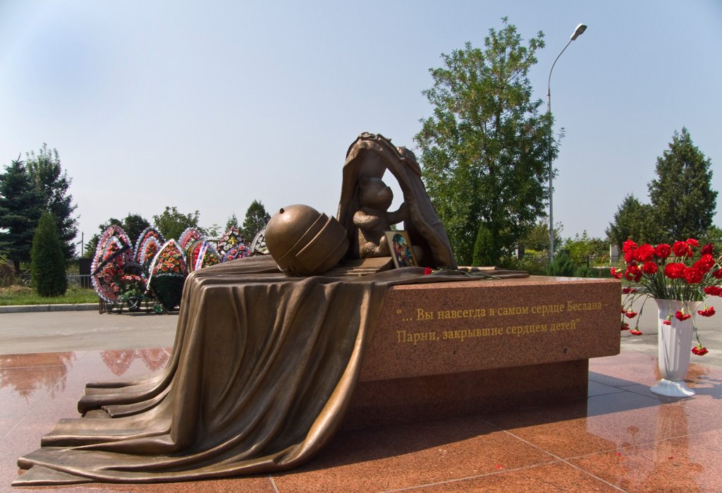 Monument of Alpha force in Beslan