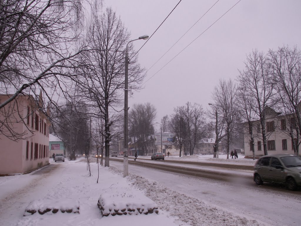 На центральной улице Ленина города Сафоново Смоленской области...