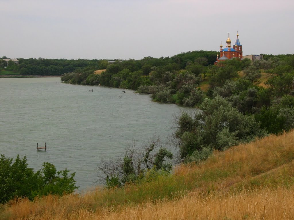 Солнечнодольск. Берег Новотроецкого вдхр. 28.06.2009