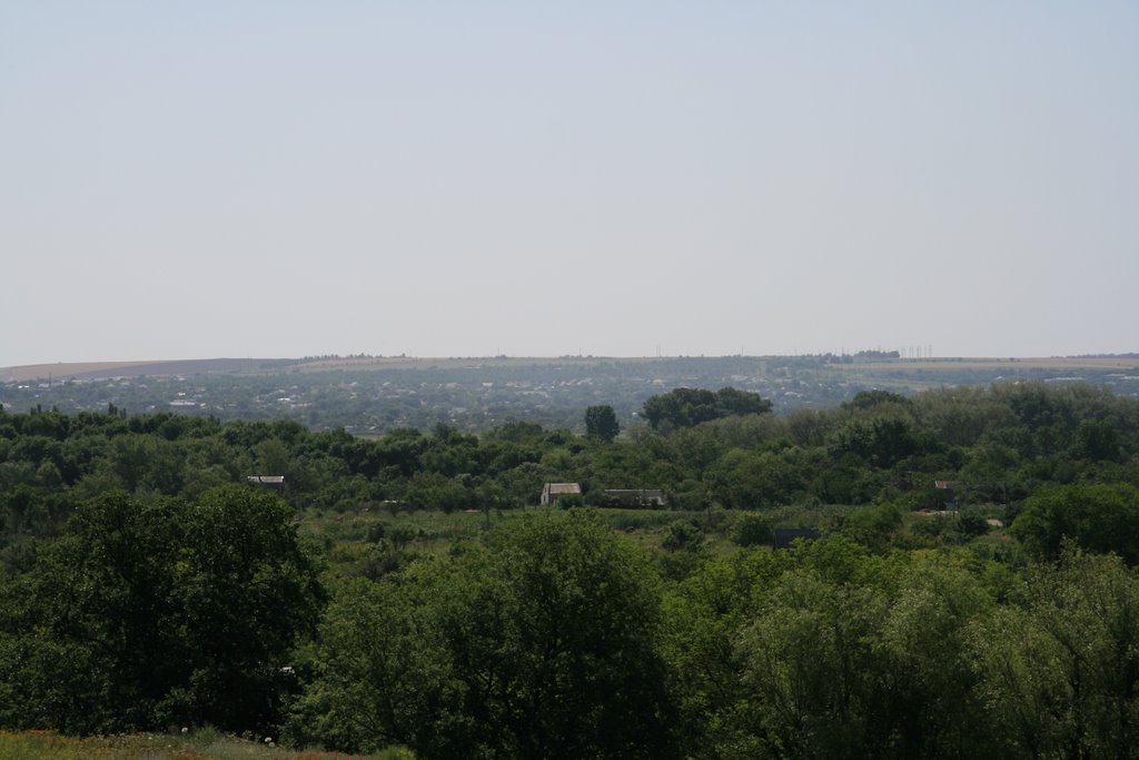 Вид на дачи