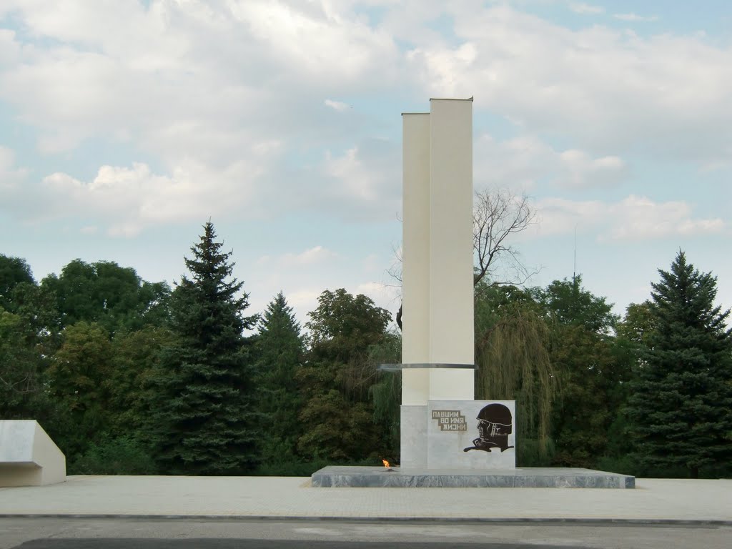 Памятник погибшим в Великой Отечественной войне. Вечный огонь.