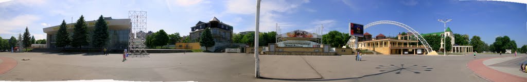 Ессентуки. Театральная Площадь. Панорама.