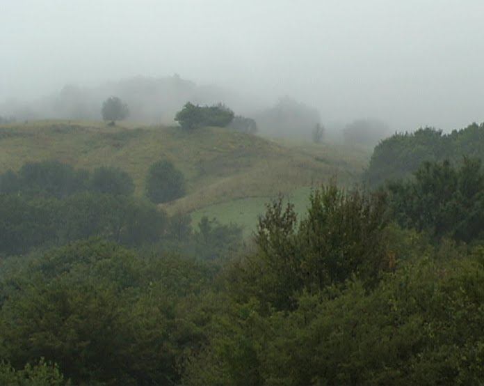Beshtau mountain in the fog