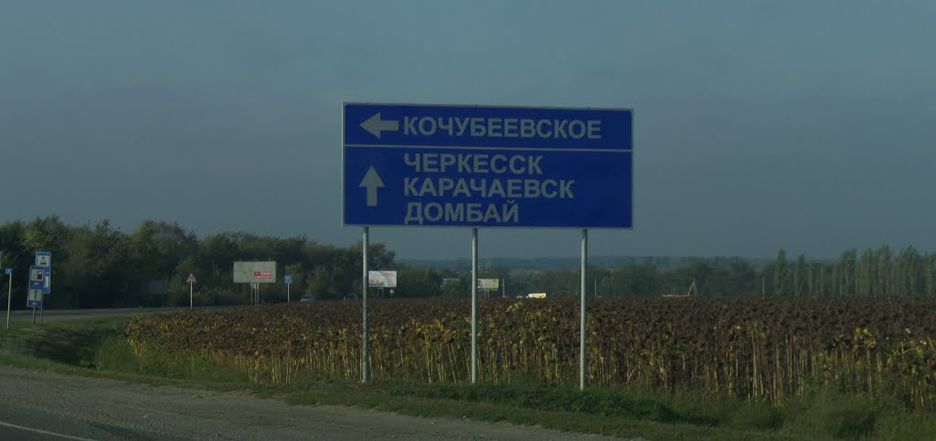 Направления на Кочубеевское и на Домбай. Утро 14/9/2013.