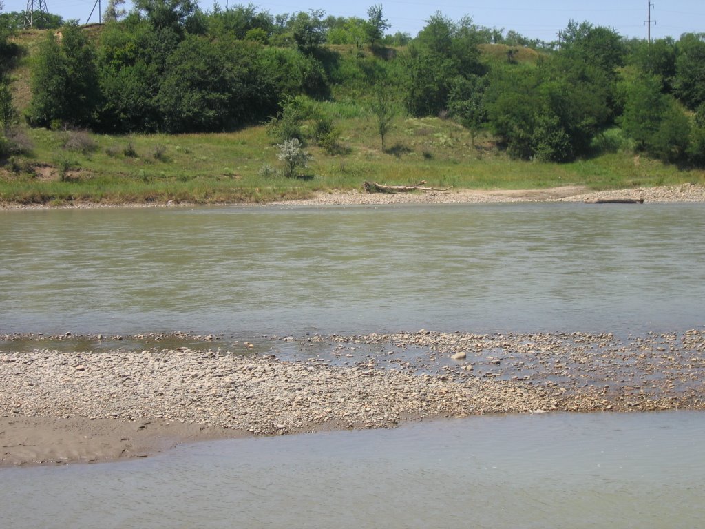 River Kuban near Kochybeevskoe