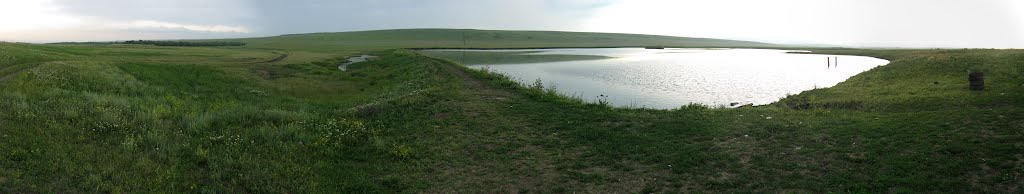 Панорама. Курсавка. Лиман и заброшенный пруд за железкой, за школой.
