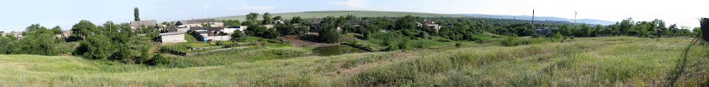 Панорама. Курсавка. Вид от ограды кладбища.