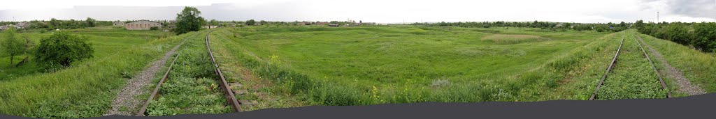 Панорама. Курсавка. Вид с железной дороги в старую "пром зону"