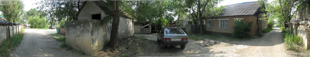 Панорама. Курсавка - дом барачного типа около военкомата