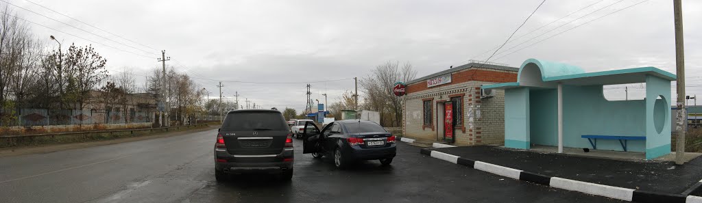 Панорама. Курсавка. Остановка у переезда