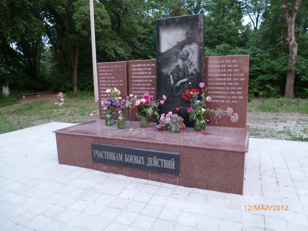 Памятник участникам боевых действий