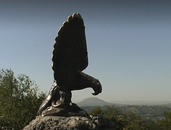 Eagle pecking a snake - a symbol of the Caucasian Mineral Waters