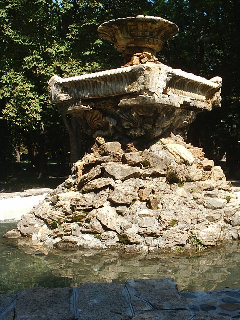 Stavropol, old park, old fountain