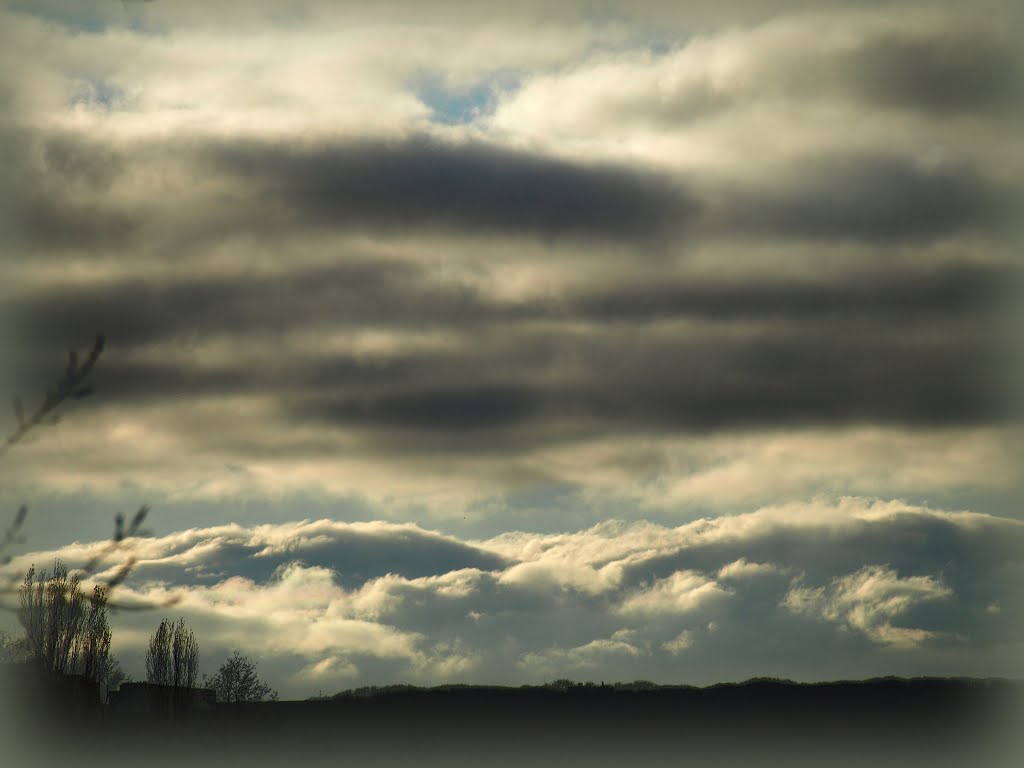 The autumn sky.