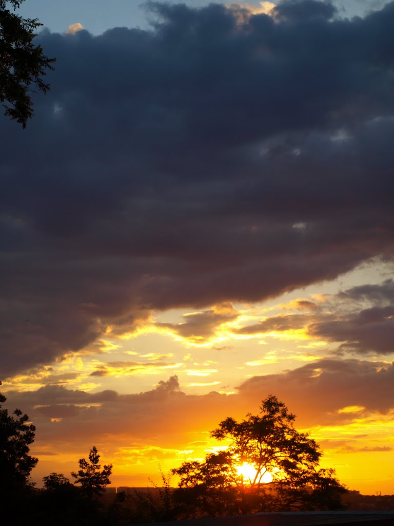 Sunset.