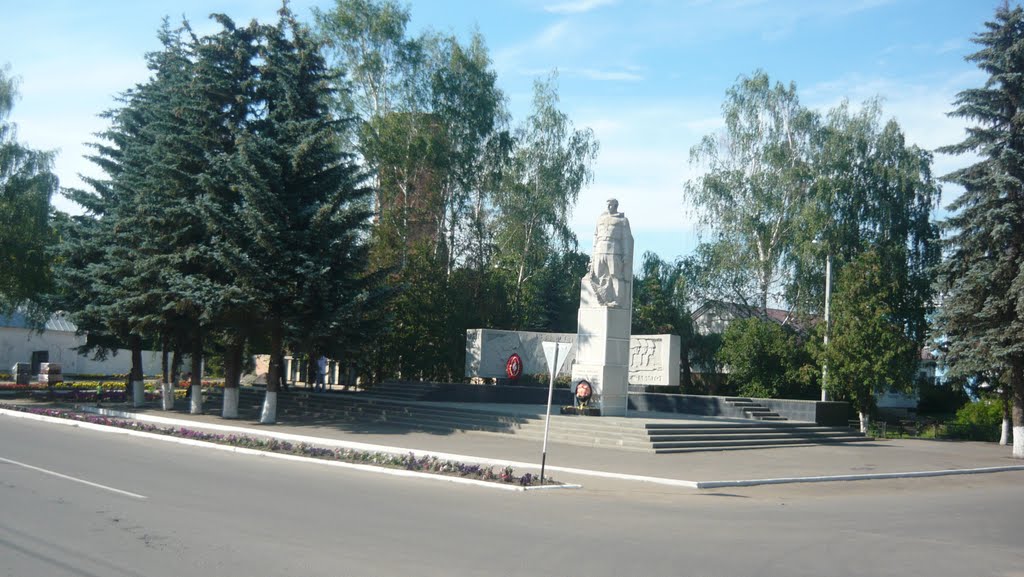 памятник войнам ВОВ в п. Знаменка
