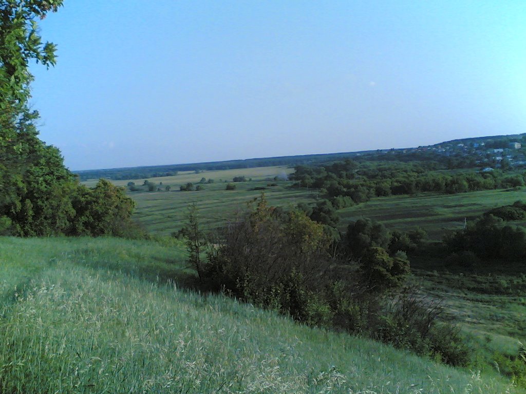Inzhavino valley from the hill