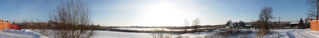 Tsna bog near Morshansk, winter panorama