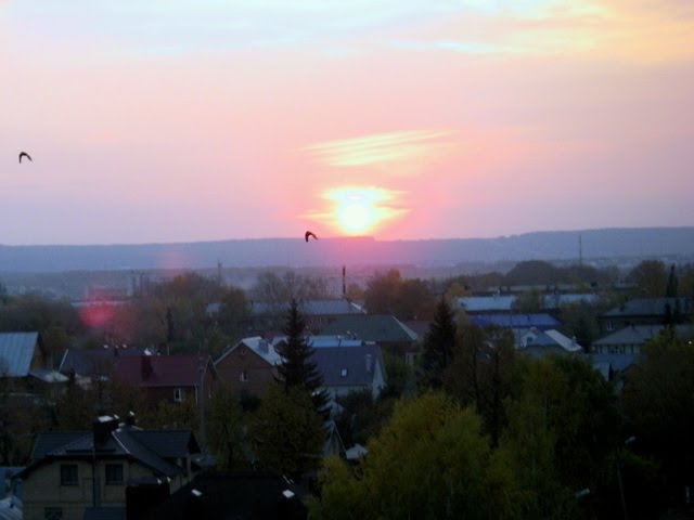 sunset in Almetyevsk