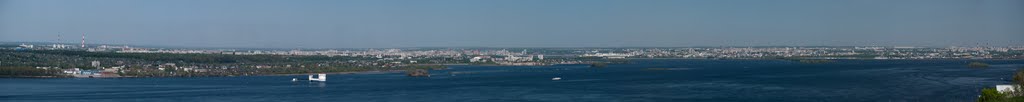 Панорама Казани. Вид с Верхнего Услона