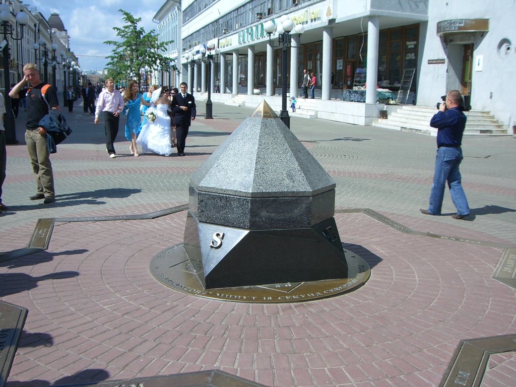 Kompass in the Baumana Street Promenade