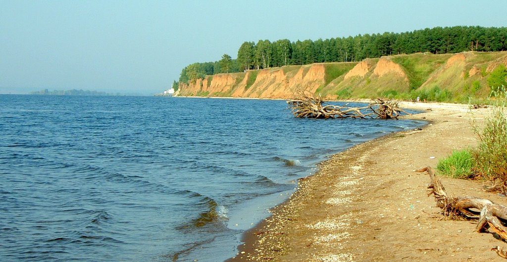 The view of Kama bank in Laishevo