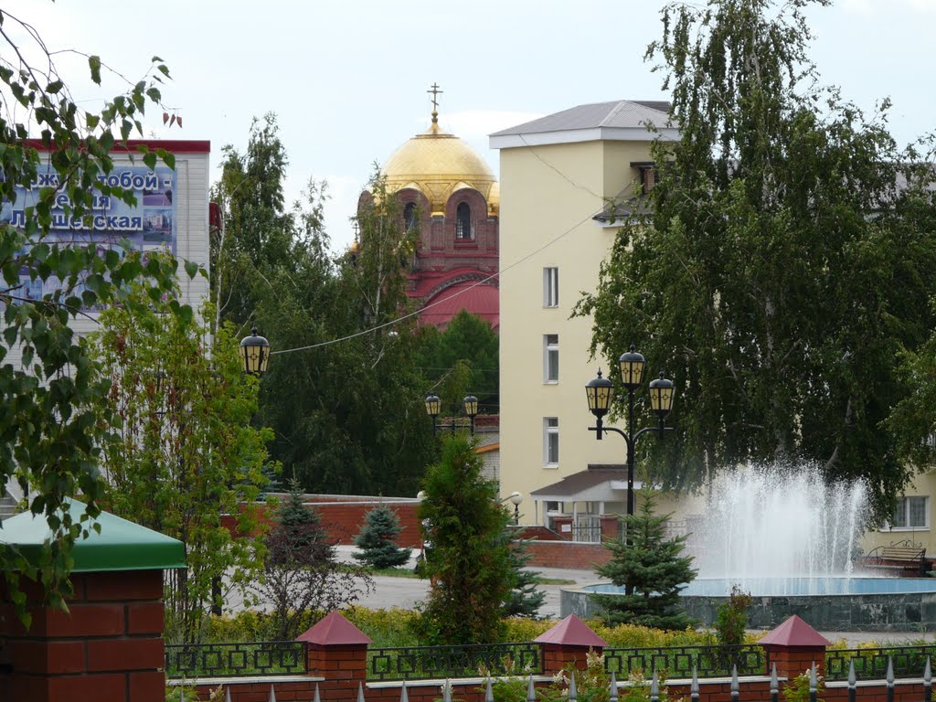 Вид на площадь Державина / The Derjavins square view
